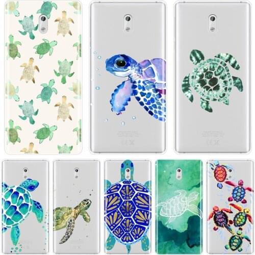 For Nokia 7 Plus X6 Phone Case Silicone Green Blue Turtle Animal Cartoon Cool Soft Back Cover For Nokia 8 6 5 3 2 1