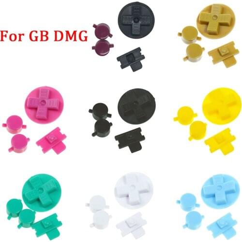 New Buttons Replacement for Gameboy Classic GB DMG GBO Buttons Keypads 8 colors for Gameboy A B buttons with D-pad Button