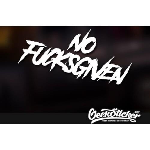 No F*cks Given Decal Waterproof Reflective Car Sticker - JAP Tuning Drift Motorsport Trackday Tuner