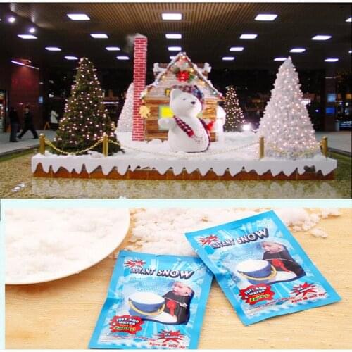 1Pc DIY Artificial Snow Powder Make Your Own Snow Novel Instant Snow Christmas Gift Christmas Wedding Decor