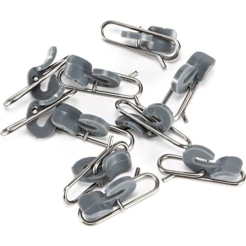 10pcs / 20pcs Impact Hook Release Clips Bait Clips Fishing Bait Release Clip Strong Swivels Lock Snaps Fishing Tool Accessories