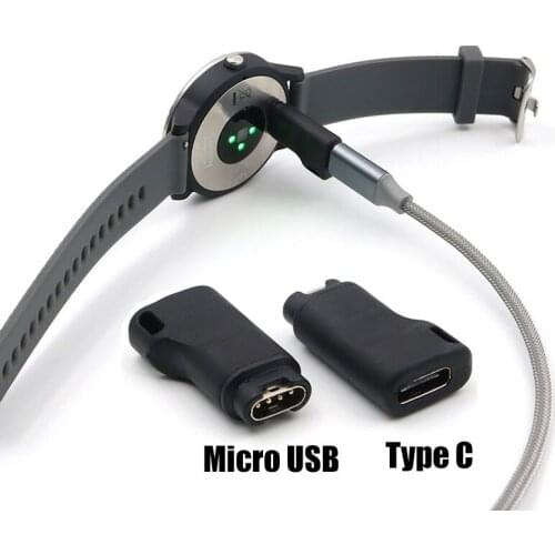 USB 3.1 Type C Female to 4pin Charge Converter Adapter for Garmin vivoactive3 Approach S40/S60/X10/S10 Venu Fenix 6/6X PRO Solar