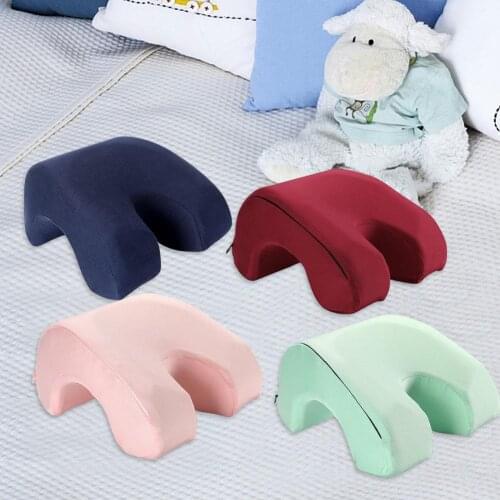 Arched Sleeping Nap Pillow Memory Foam Slope Zipper Machine Washable Slow Side Leaning Rebound Pillow Office Lunch Break Car Use