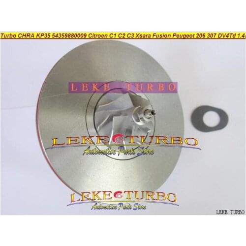 Free Ship Turbo Cartridge Chra KP35 54359880007 54359700007 54359700001 For Ford Fiesta For Peugeot 206 For Citroen C3 DV4TD 1.4