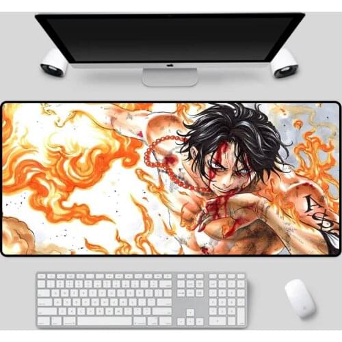XGZ Large-size keyboard mat, beautiful anime Luffy pattern, cool table mat, computer notebook, durable multi-size mouse pad