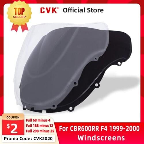 CVK Motorcycle Windshield Spoiler Windscreen Air Wind Deflector For HONDA CBR600RR CBR600F4 CBR600 F4 1999 2000 Protector Shield