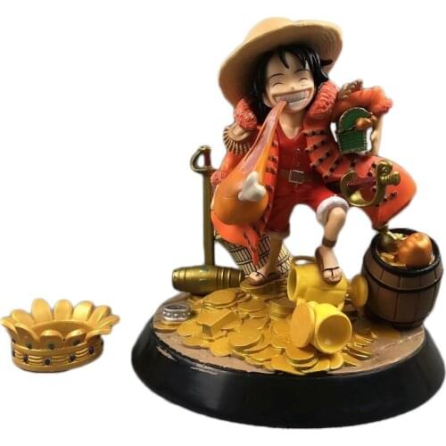 KM Monkey D Luffy Fat Resin SD GK Collector Statue Action Figure Model toy Figura T30