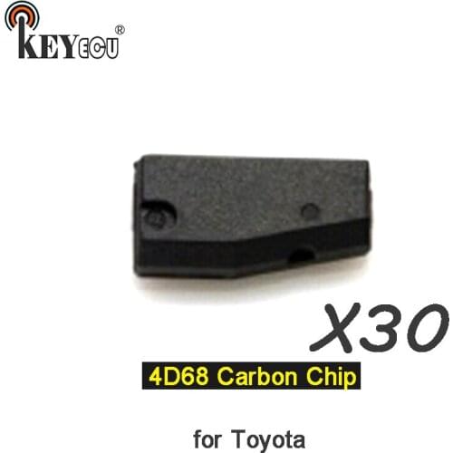 KEYECU 30x 4D68 Chip Pg1: B2 Transponder Remote key Chip Car key Carbon Chip for Toyota Toyota Camry Corolla