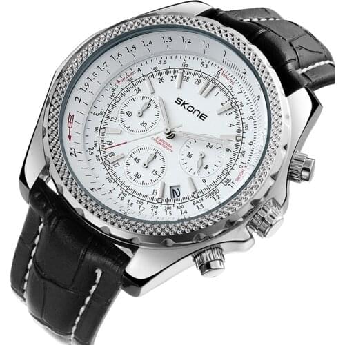 Men's Watch With Leather Strap Langley China