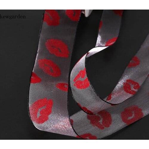 Wholesale 25 40mm 1.5" 1" Kiss Gauze Snow Voile Ribbons Handmade Tape Flower Bowknot Accessories Lace Packing Webbing 20Yard