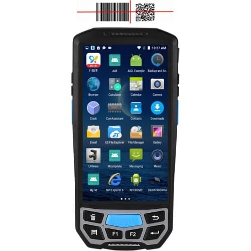 Industrial PDA Rugged symbol barcode reader Bluetooth 2D wireless Palm 1D bar code scanner for android with sim Shenzhen PDAs