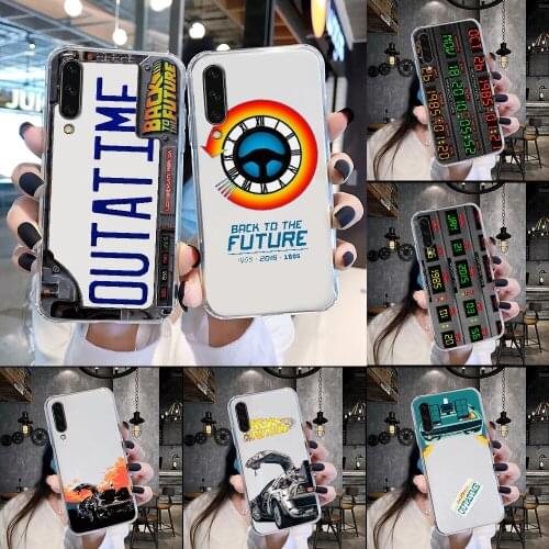 Back to the Future Phone Case For Samsung Galaxy A 3 5 7 8 10 20 21 30 40 50 51 70 71 E S 2016 2018 4G transparent art coque