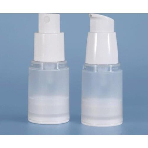Empty 80g 100g Travel Bottle Round Vacuum Bottles Lotion Perfume Durable Refillable Storage Containers 5PCS
