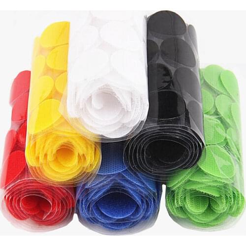 99Pairs 10mm Multicolor Self Adhesive Hook and Loop Fasteners Round Dots Nylon Sticky Magic Sticker Sewing Accessories Hooks
