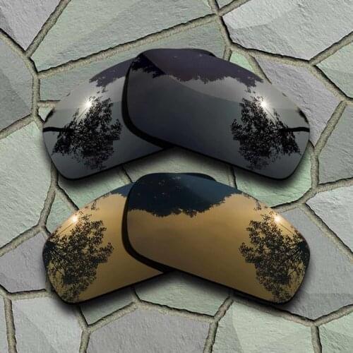Grey Black&Bronze Copper Sunglasses Polarized Replacement Lenses for Oakley Monster Pup