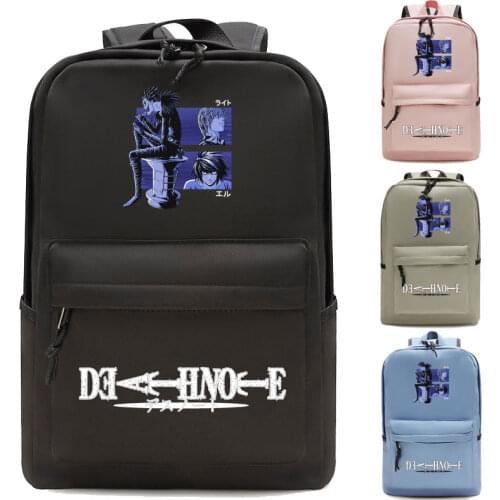Death Note Print School Backpack Mochilas Anime Childs Schoolbag Boys Girls Bookbag Children Teenager Backpacks Daily Daypacks
