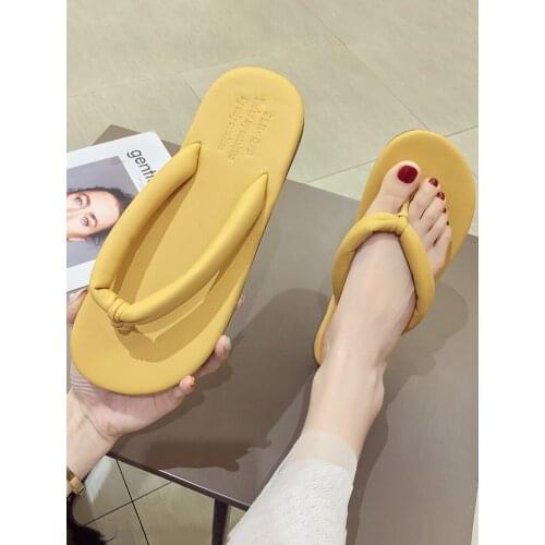 Flip-flops ladies slippers 2021 summer new cute all-match Korean non-slip flat slippers