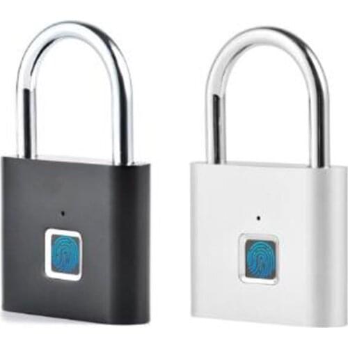 Fingerprint recognition keyless door lock to unlock portable anti-theft luggage safety padlock fingerprint quick unlock