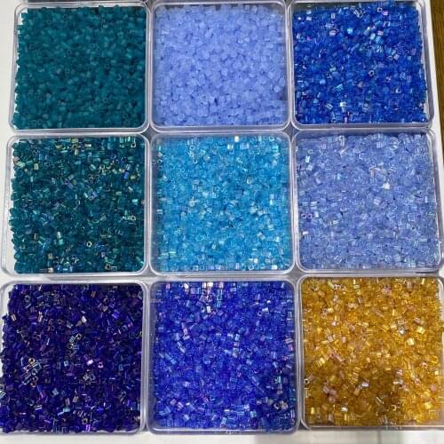 4x4mm glass seed beads square beads matte beads coated beads small beads for jewelry making necklace and bracelets