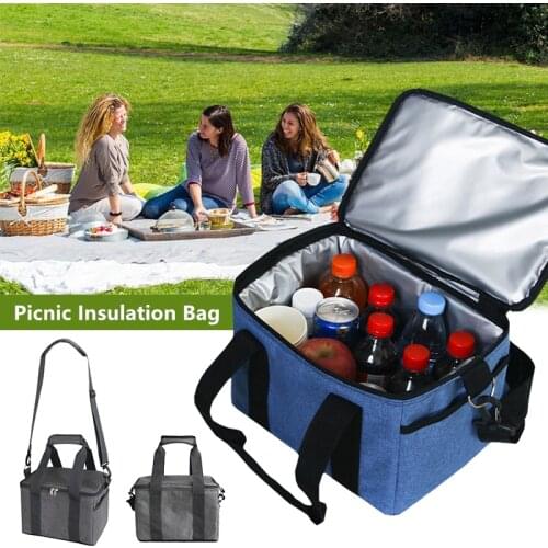Outdoor Picnic Bag Waterproof Insulated Thermal Cooler Lunch Box Large Capacity Food Container