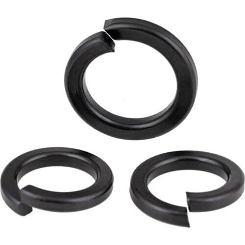 Black Grade8.8 High Strength Carbon steel Elastic Gasket Spring Lock Washer M2 M2.5 M3 M4 M5 M6 M8 M10 - M30