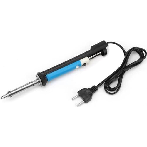 Vacuum Solder Sucker Desoldering Suction Pump Electric Soldering Iron Tin Gun Soldering Repair Tool with Nozzle EU Plug 220V 30W