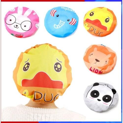 Waterproof Shower Environmental Protection Lace Elastic Band Hat Bath Cap Towel Bathroom Products