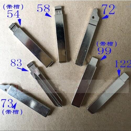 DAKATU Replacement Remote key blade for Peugeot 307 308 Citroen C-triomphe C-Quatre Flip Remote Key Blade NO.57 58 .72 .73.99.12