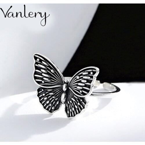 Personality Exaggerated Gothic Butterfly Rings For Women Charm Engagement Jewelry Girls Open Finger Knuckle Rings