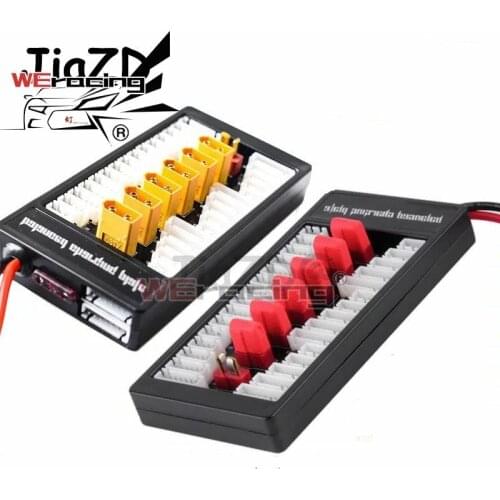 1PCS XT60/T Plug Lipo Charging Board Parallel 6 in1 Battery Charger Plate for Imax B6 B6AC B8 RC FPV Quadcopter Assembled class