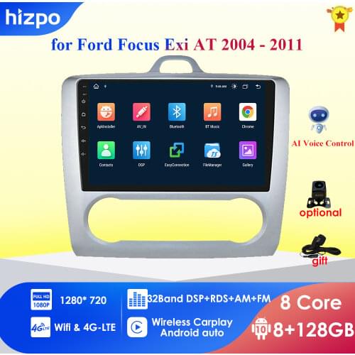 2G+32G Android 10 auto radio For ford focus 2 Mk2 2004-2011 Car Radio Multimedia Video Player Navigation GPS RDS 2 din dvd wifi