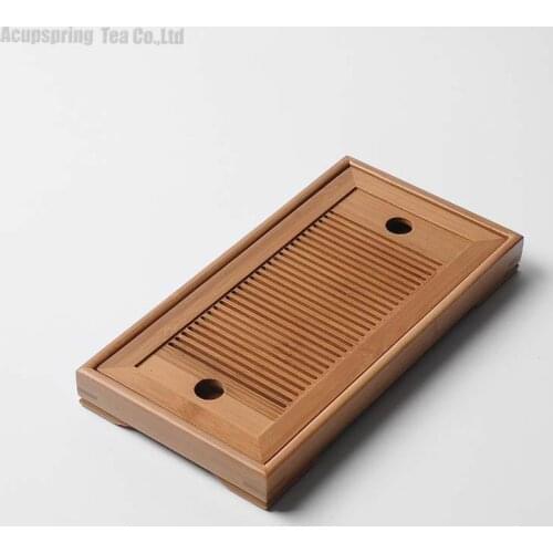 Bamboo water Storage Tea Tray,travel Tea table/Plate,Chinese Kungfu Tea Ceremony teaset/tool of puerh/pu'erh/green/white tea