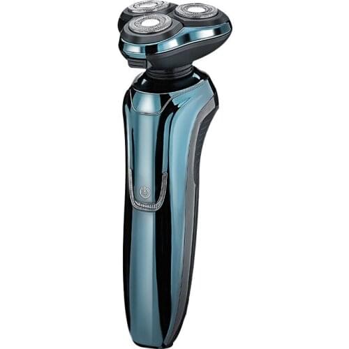 Floating three-blade 4D electric razor for mens whole body washing razor rechargeable
