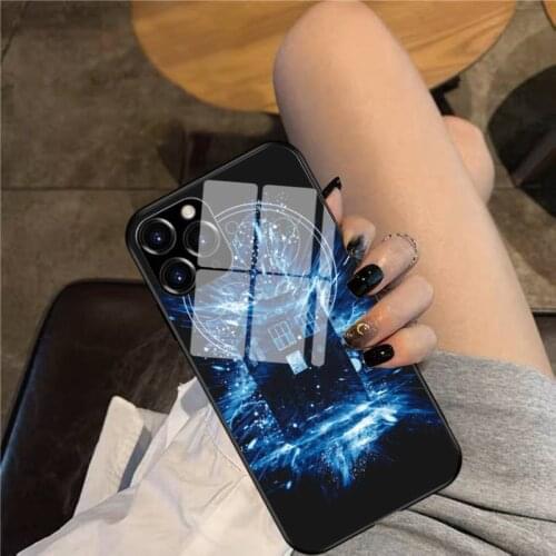 Time storm blue version Phone Case Glass Phone Case For iphone 12 11 Pro Max XS XR X 8 7 Plus SE2 Case