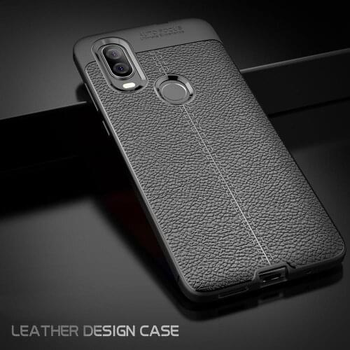 For Motorola One Vision Case Leather Skin Soft Silicone TPU Cover For Motorola One Vision XT1970-1 XT1970-3 Back Coque Cover