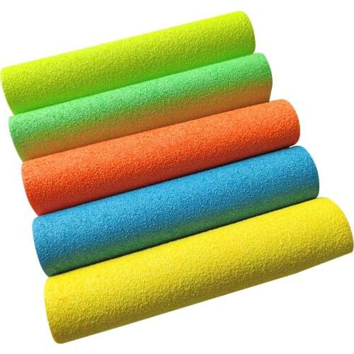 135x30cm Fluorescent Solid Color Chunky Glitter Faux Leather Thick Twill Backing for Making Shoe/Bag/DIY Accessories/Hair Bow