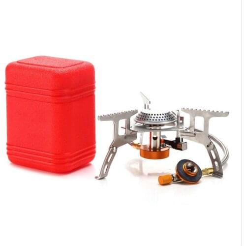 Quality Outdoor Gas Stove Camping Gas burner Folding Electronic Stove hiking Portable Foldable Split Stoves 3000W