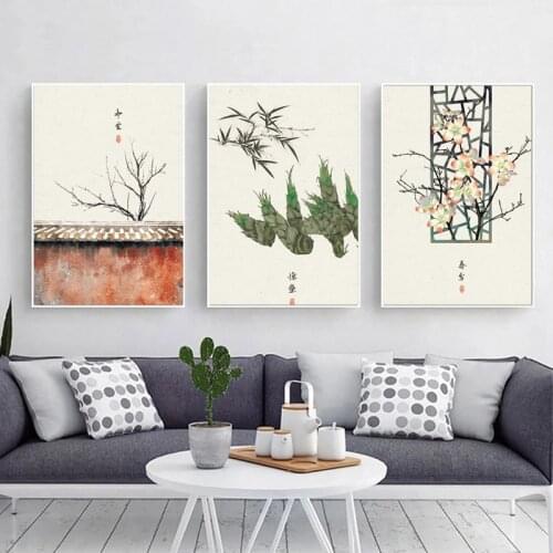 Chinese Traditional Classical Solar Terms Canvas Painting Festival Scenery Mural Living Room Bedroom Paints Antique Painting