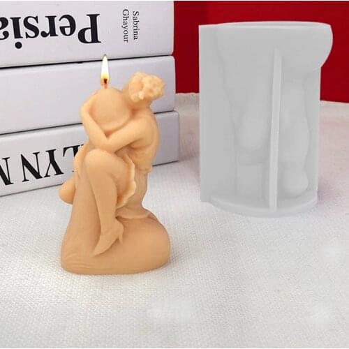 Beauty and Penis Carving Art Silicone Candle Mold for DIY Handmade Aromatherapy Candle Plaster Ornaments Handicrafts Mould Hand