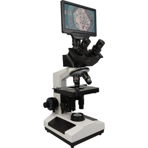 Lab Biological HD Trinocular Microscope Zoom Measurement Instrument 2500X USB HDMI WIFI Digital Camera LCD