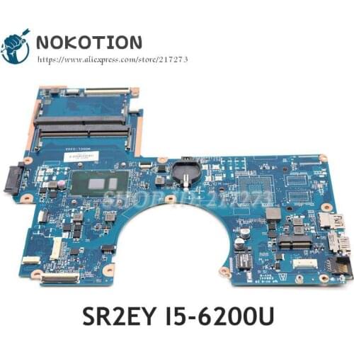 NOKOTION 856224-601 856224-001 DAG34AMB6D0 MAIN BOARD For HP Pavilion 15-AU Laptop motherboard 15.6 inch SR2EY I5-6200U UMA MB