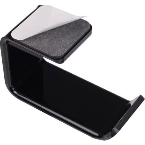 Multifunction Self Adhesive Acrylic Headset Hanger Holder Headphone Stand Bracket Desk Hook Home Decoration