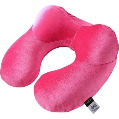 New Folding Inflatable Neck Air Cushion U Shape Neck Travel Pillow Business Trip Pillow Outdoor Office Nap Head Rest Air Cushion