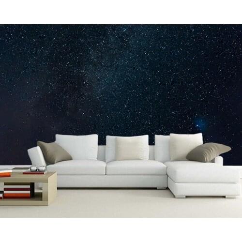Papel de parede Starry sky background night 3d wallpaper mural,living room tv wall bedroom wall papers home decor