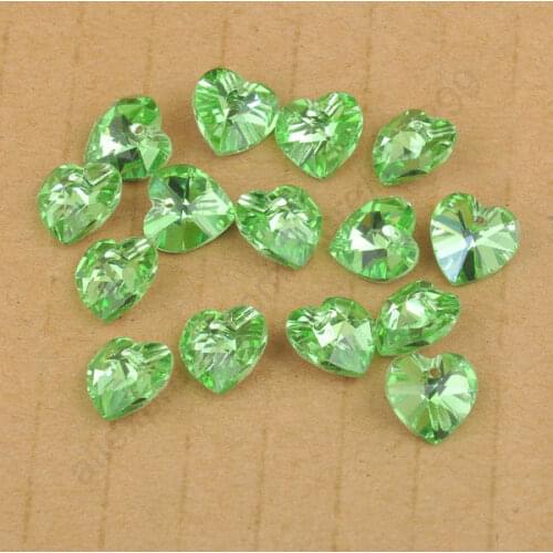 Wholesale Classic 50PCS/Lot 10MM Austrian Crystal Heart Pendant Bead Women DIY Handmade Jewelry