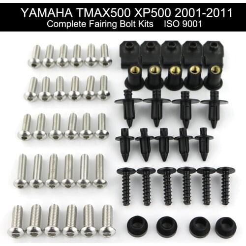 Complete Full Fairing Bolts Kit Stainless Steel Fit For Yamaha Tmax 500 XP500 2001 2002 2003 2004 2005 2007 2008 2009 2010 2011