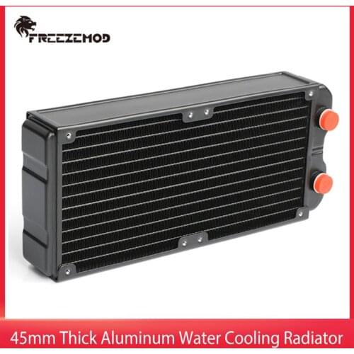 FREEZEMOD Water Cooling Radiator Thick Aluminum Alloy 45mm G1/4 PC Double Layer Heat Sink For Computer