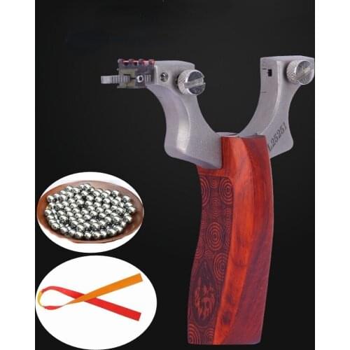 Outdoor Hunting Powerful Slingshot With Rubber Band catapult Sling Shot Shooting Steel Ball Tool Bow Stainless steel catapult