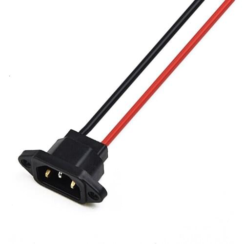 Scooter Battery Charger Output Copper Port With 3 Pin Plug Connector Jack Socket