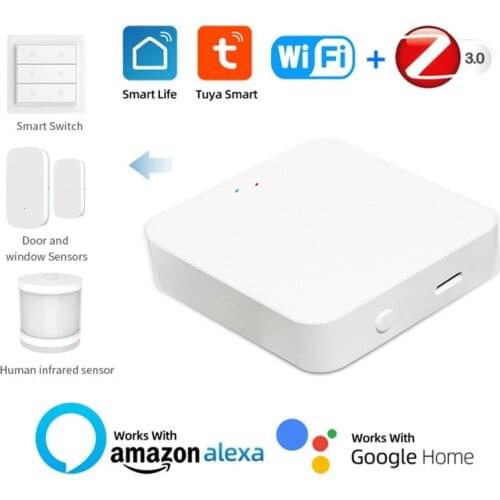 Tuya ZigBee Smart Gateway Hub Smart Home Bridge Smart Life APP Wireless Remote Controller Works with Alexa Google Home Use 2021